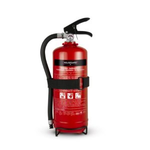 Brandsläckare 2kg Pulver med fordonshållare